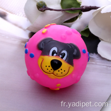 Jouet pour chien en vinyle résistant Squeaky Ball Smile